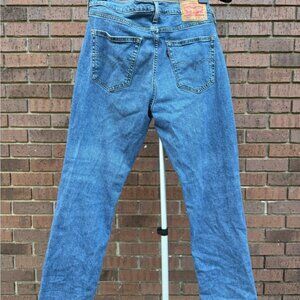 Levi Strauss 514 Levi's Denim Blue Jeans Straight Fit Mens Size 34 X 32 EUC